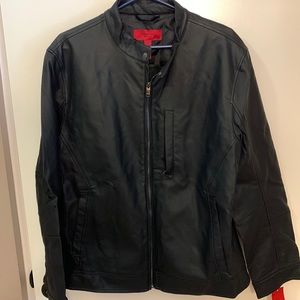 Alfani Bomber Faux Leather Jacket